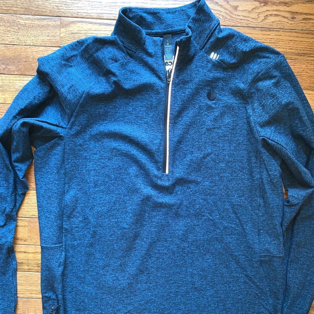 Men’s Lululemon 1/4 zip stretch pullover  Blue sz Large Golf